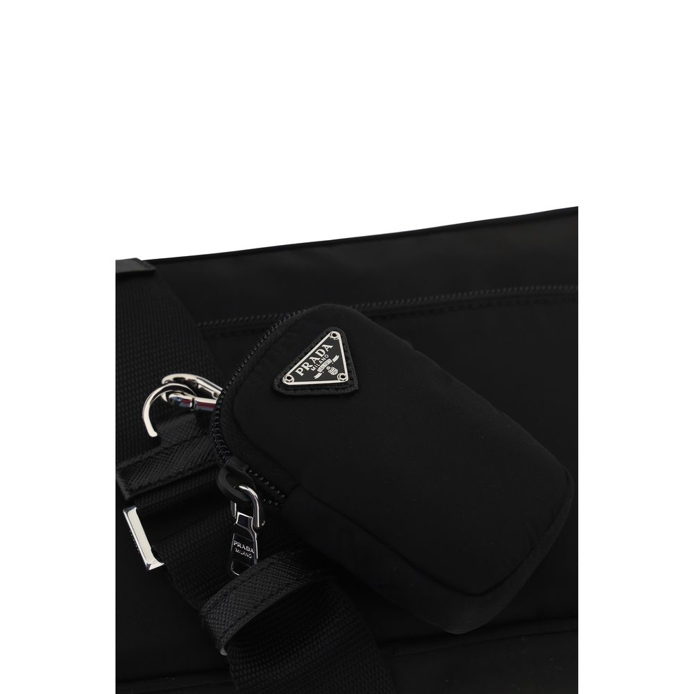 Prada Black Nylon Shoulder Bag by Prada