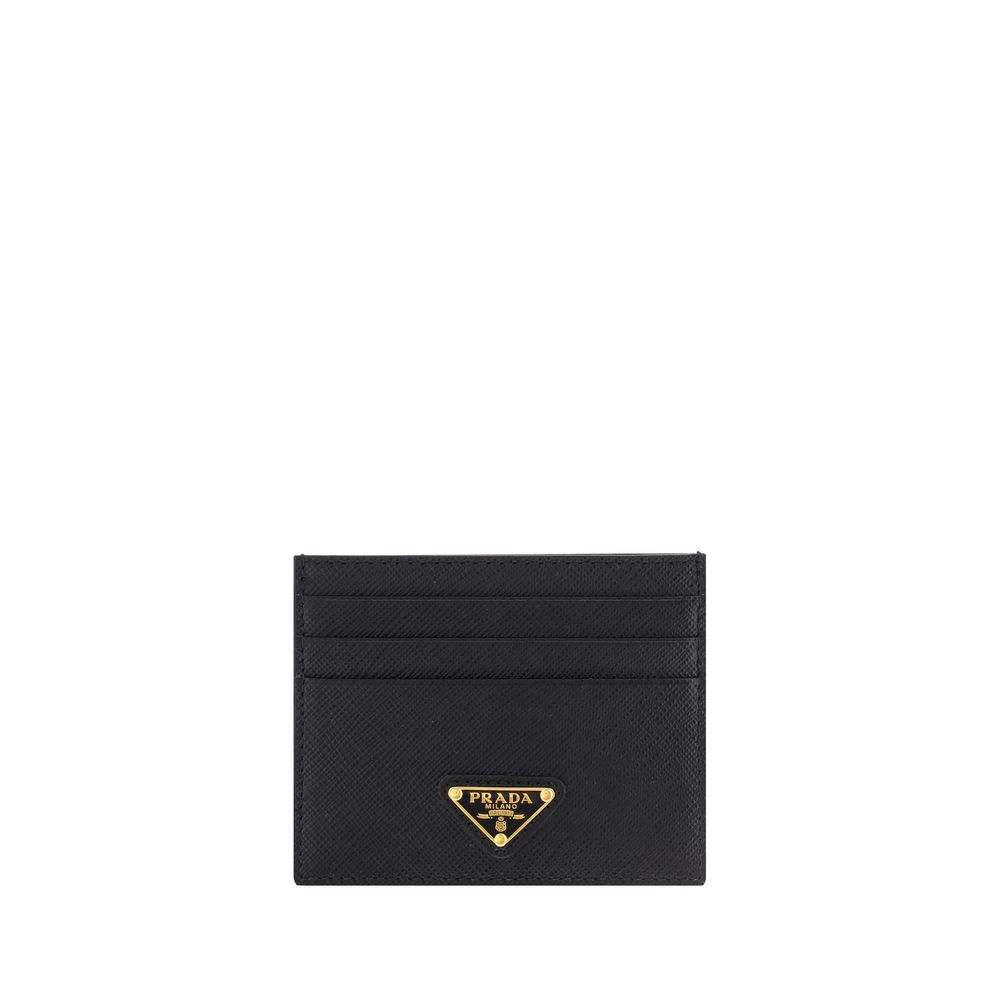 Prada Black Calf Leather Bos Taurus Wallet by Prada
