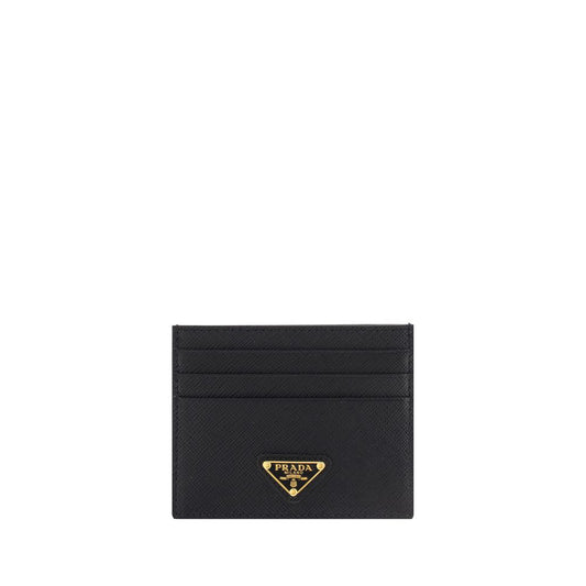 Prada Black Calf Leather Bos Taurus Wallet by Prada