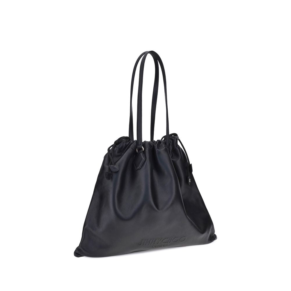 Bolso de hombro Jimmy Choo Bos Taurus de piel de becerro negra