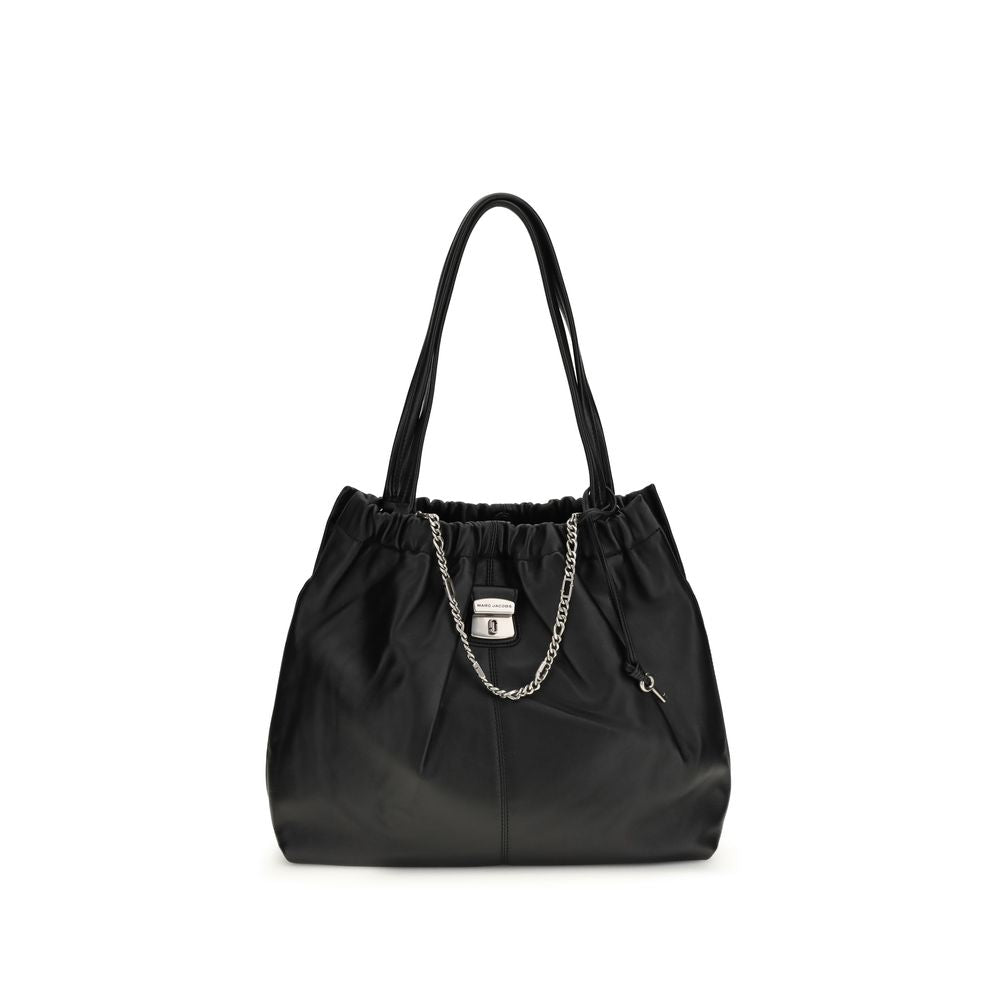 Bolso de hombro Marc Jacobs Black Lamb Ovis Aries