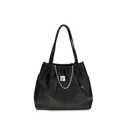 Bolso de hombro Marc Jacobs Black Lamb Ovis Aries