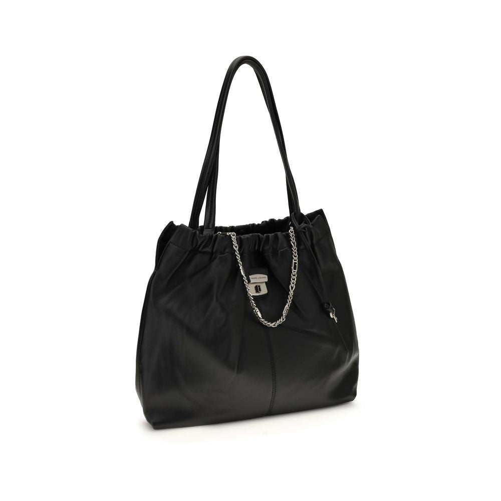 Bolso de hombro Marc Jacobs Black Lamb Ovis Aries