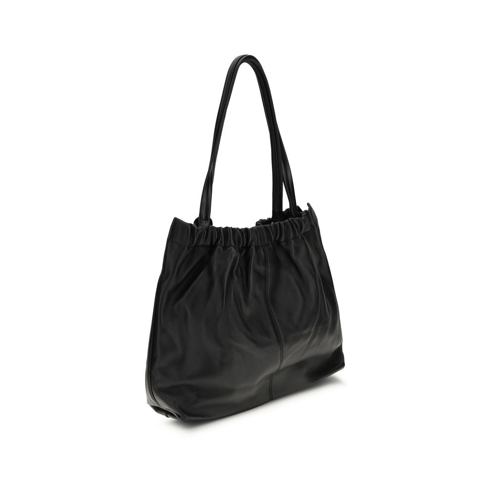 Bolso de hombro Marc Jacobs Black Lamb Ovis Aries