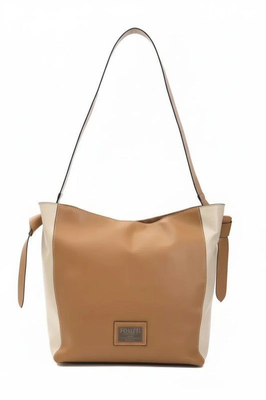Pompei Donatella Brown Leather Shoulder Bag - XT & Co